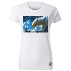 Magnolion Lány és sárkány v5 női póló - 19 szín, XS-2XL