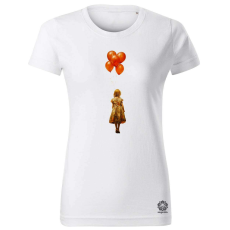 Magnolion Lány lufikkal v1 női póló - 19 szín, XS-2XL
