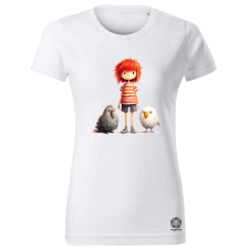 Magnolion Lány madarakkal v2 női póló - 19 szín, XS-2XL női póló