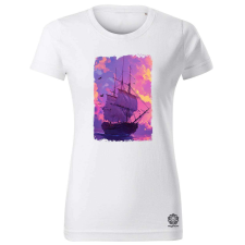Magnolion Lila hajó női póló - 19 szín, XS-2XL női póló