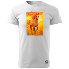 Magnolion Ló olajfestmény v1 férfi póló - 19 szín, S-3XL férfi póló