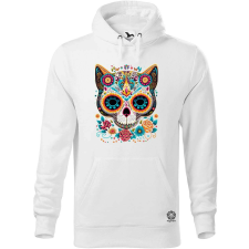 Magnolion Macska és virágok v2 férfi pulóver - 19 szín, S-5XL férfi pulóver, kardigán