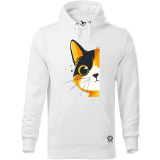 Magnolion Macska kukucskál v4 férfi pulóver - 19 szín, S-5XL férfi pulóver, kardigán