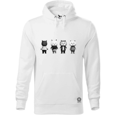 Magnolion Macskák úton v1 férfi pulóver - 19 szín, S-5XL férfi pulóver, kardigán