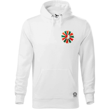 Magnolion Magyar kokárda fantázia v1 zseb férfi pulóver - 19 szín, S-5XL férfi pulóver, kardigán