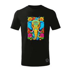 Magnolion Mandala elefánt v3 gyerek póló - 11 szín, 4-12 éves