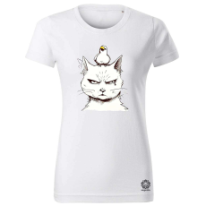 Magnolion Mérges cica és kacsája v2 női póló - 19 szín, XS-2XL