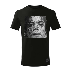 Magnolion Michael Jackson rajz portré v4 gyerek póló - 11 szín, 4-12 éves