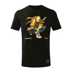 Magnolion Michelangelo anime fanart v3 gyerek póló - 11 szín, 4-12 éves