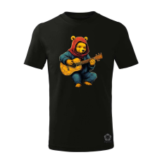 Magnolion Micimackó gitározik v2 gyerek póló - 11 szín, 4-12 éves