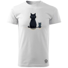 Magnolion Minimál cicák v4 férfi póló - 19 szín, S-3XL férfi póló
