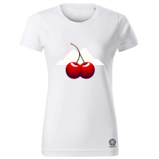 Magnolion Minimál cseresznye v2 női póló - 19 szín, XS-2XL női póló