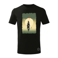 Magnolion Minimál kalózhajó v2 gyerek póló - 11 szín, 4-12 éves gyerek póló