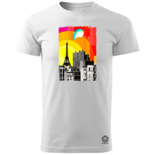 Magnolion Minimál Párizs v1 férfi póló - 19 szín, S-3XL férfi póló