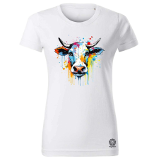 Magnolion Minimál tehén v2 női póló - 19 szín, XS-2XL női póló