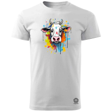 Magnolion Minimál tehén v3 férfi póló - 19 szín, S-3XL férfi póló