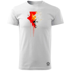 Magnolion Modern művészet női arc v3 férfi póló - 19 szín, S-3XL