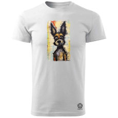 Magnolion Neoexpresszionista kutya v7 férfi póló - 19 szín, S-3XL