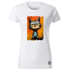 Magnolion Neoexpresszionista macska v1 női póló - 19 szín, XS-2XL