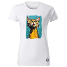 Magnolion Neoexpresszionista macska v6 női póló - 19 szín, XS-2XL