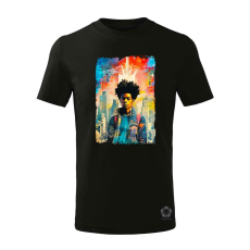 Magnolion NYC napfelkelte Basquiat graffiti v4 gyerek póló - 11 szín, 4-12 éves