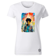 Magnolion NYC napfelkelte Basquiat graffiti v4 női póló - 19 szín, XS-2XL női póló