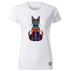 Magnolion Ókori egyiptomi macska v4 női póló - 19 szín, XS-2XL