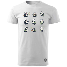 Magnolion Panda kollázs v4 férfi póló - 19 szín, S-3XL férfi póló