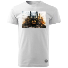 Magnolion Pareidolia Batman város fantázia v2 férfi póló - 19 szín, S-3XL férfi póló