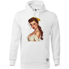 Magnolion Pin-up girl portré v7 férfi pulóver - 19 szín, S-5XL férfi pulóver, kardigán