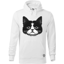 Magnolion Pixel macska v8 férfi pulóver - 19 szín, S-5XL férfi pulóver, kardigán