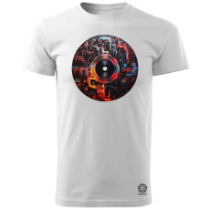 Magnolion Pixelart bakelit az űrben v8 férfi póló - 19 szín, S-3XL