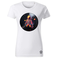 Magnolion Pixelart bakelit az űrben v9 női póló - 19 szín, XS-2XL