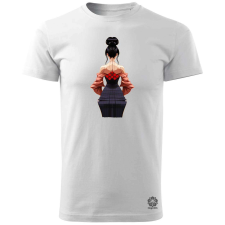 Magnolion Pixelart Gésa hátulról v4 férfi póló - 19 szín, S-3XL férfi póló