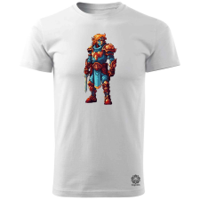 Magnolion Pixelart harcos v3 férfi póló - 19 szín, S-3XL férfi póló