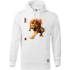 Magnolion Pixelart kung fu oroszlán v4 férfi pulóver - 19 szín, S-5XL