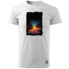 Magnolion Pixelart retró fraktál játék v3 férfi póló - 19 szín, S-3XL férfi póló