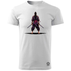 Magnolion Pixelart Szamuráj hátulról v2 férfi póló - 19 szín, S-3XL
