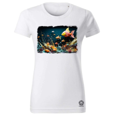 Magnolion Pointillizmus Víz alatti világ női póló - 19 szín, XS-2XL
