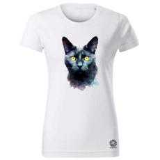 Magnolion Poligon macska v1 női póló - 19 szín, XS-2XL