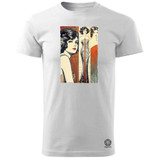 Magnolion Pop art deco nő férfi póló - 19 szín, S-3XL
