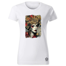 Magnolion Pop art deco portré v2 női póló - 19 szín, XS-2XL