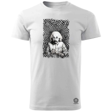 Magnolion Pop art Einstein v20 férfi póló - 19 szín, S-3XL