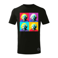 Magnolion Pop art Einstein v3 gyerek póló - 11 szín, 4-12 éves gyerek póló