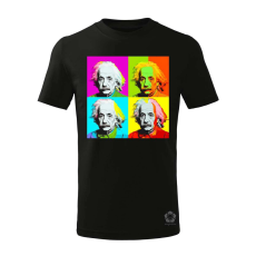 Magnolion Pop art Einstein v8 gyerek póló - 11 szín, 4-12 éves