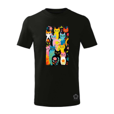 Magnolion Pop art graffiti macska v4 gyerek póló - 11 szín, 4-12 éves gyerek póló