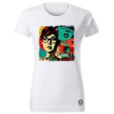 Magnolion Pop art kollázs v2 női póló - 19 szín, XS-2XL női póló