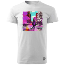 Magnolion Pop art kollázs v6 férfi póló - 19 szín, S-3XL