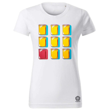 Magnolion Pop art konzervdobozok v3 női póló - 19 szín, XS-2XL női póló