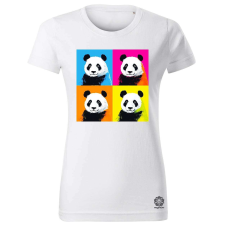 Magnolion Pop art pandák v5 női póló - 19 szín, XS-2XL női póló
